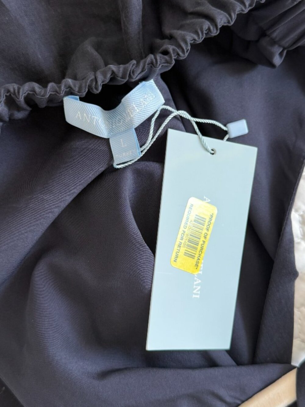 Antonio Melani Dress Navy DRS Sondra Halter Dress Large - Picture 3 of 5